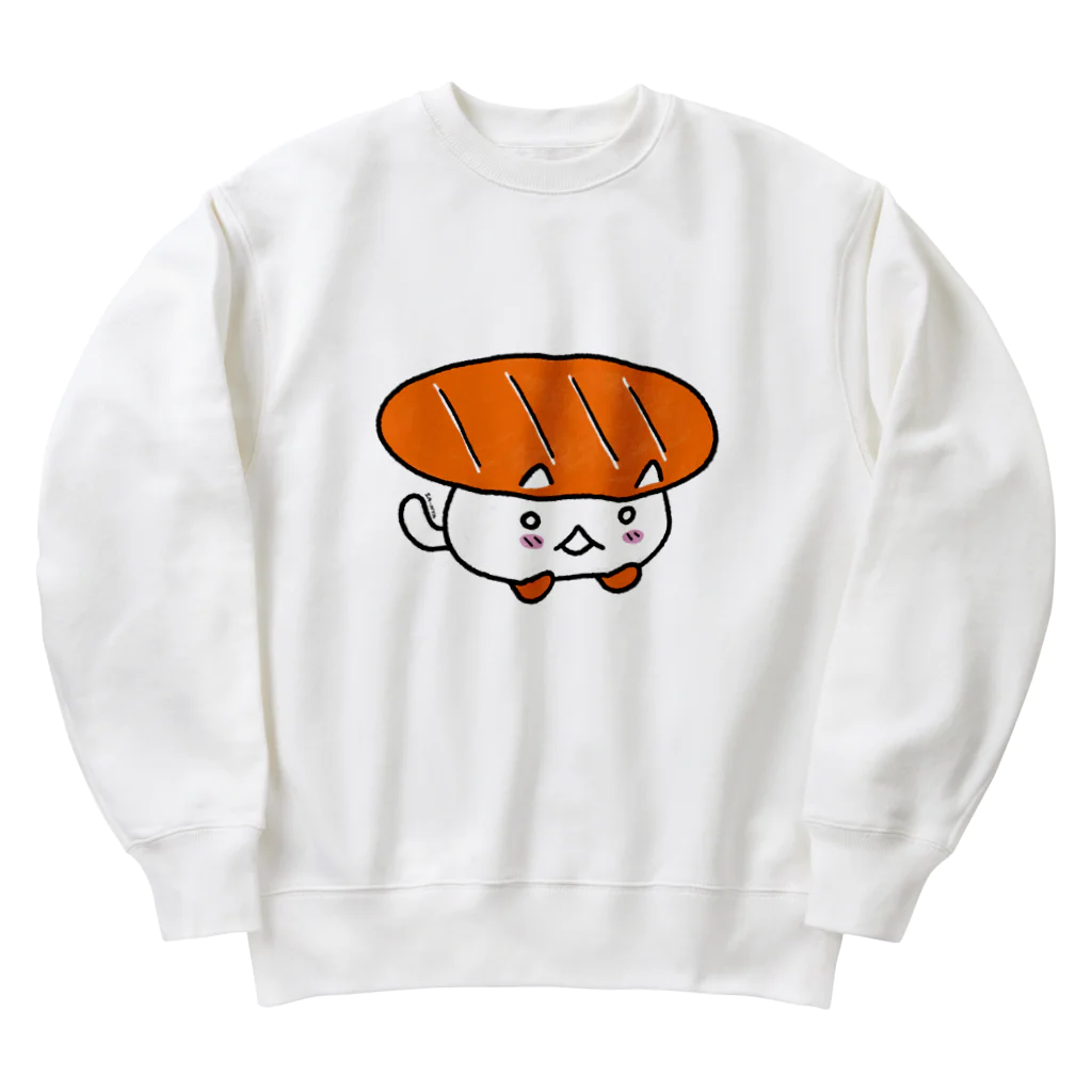 どうぶつ回転寿司のサーにゃ Heavyweight Crew Neck Sweatshirt