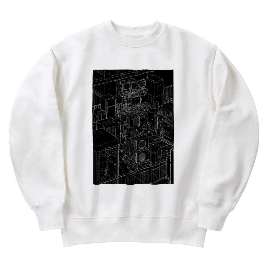 tarou2のRooftop　negative Heavyweight Crew Neck Sweatshirt