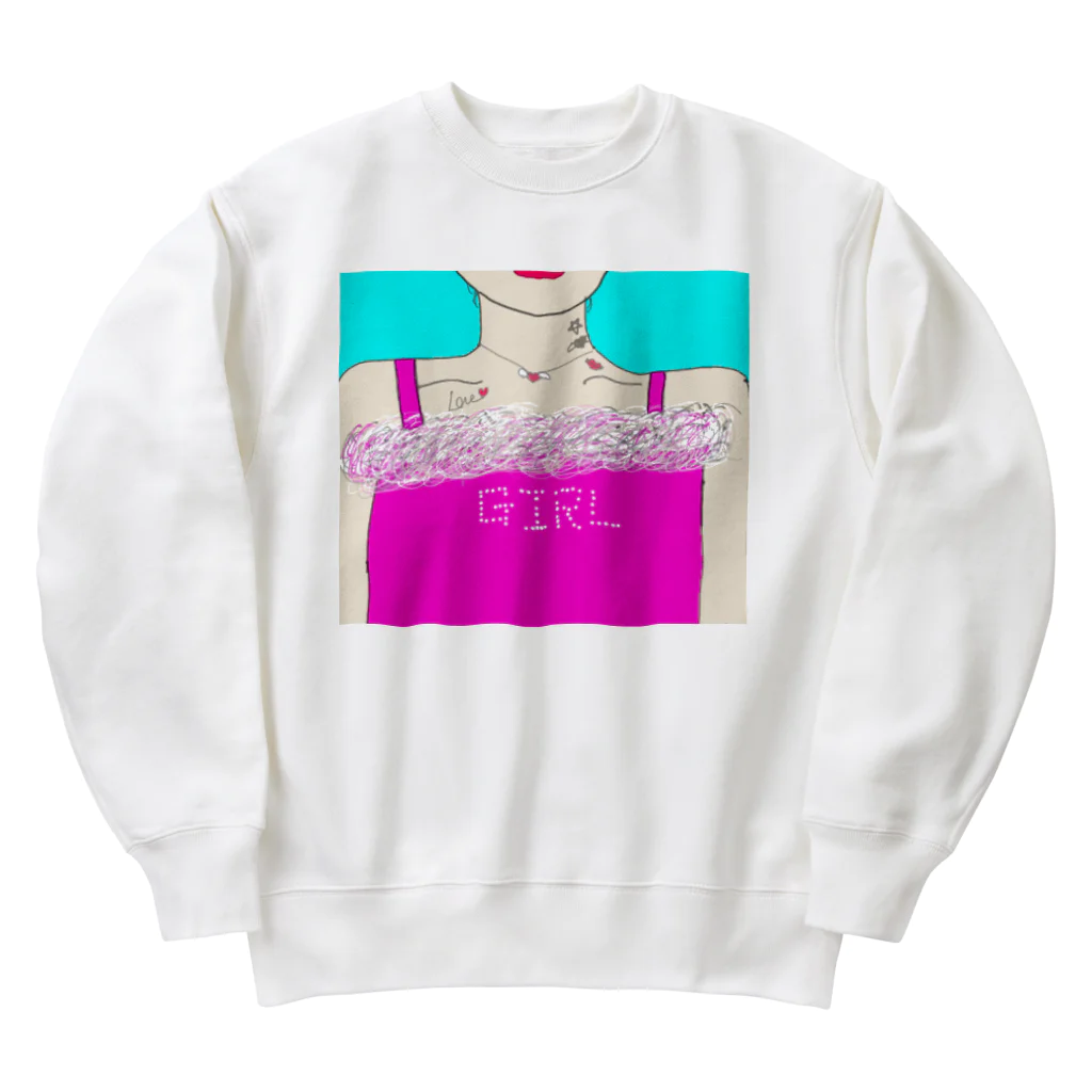 おすずやさんのお色気GIRL Heavyweight Crew Neck Sweatshirt