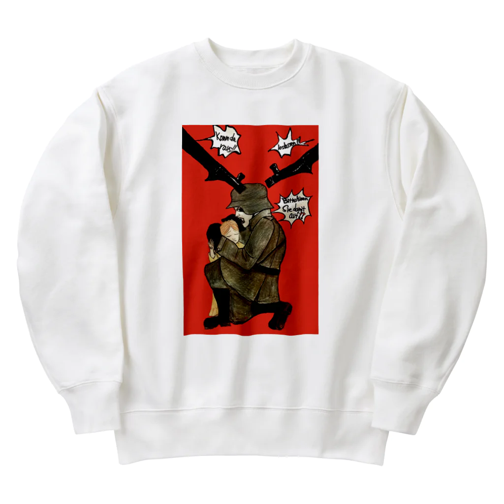 🎼楽描きGRAFFITI🔊🗯の正義 Heavyweight Crew Neck Sweatshirt