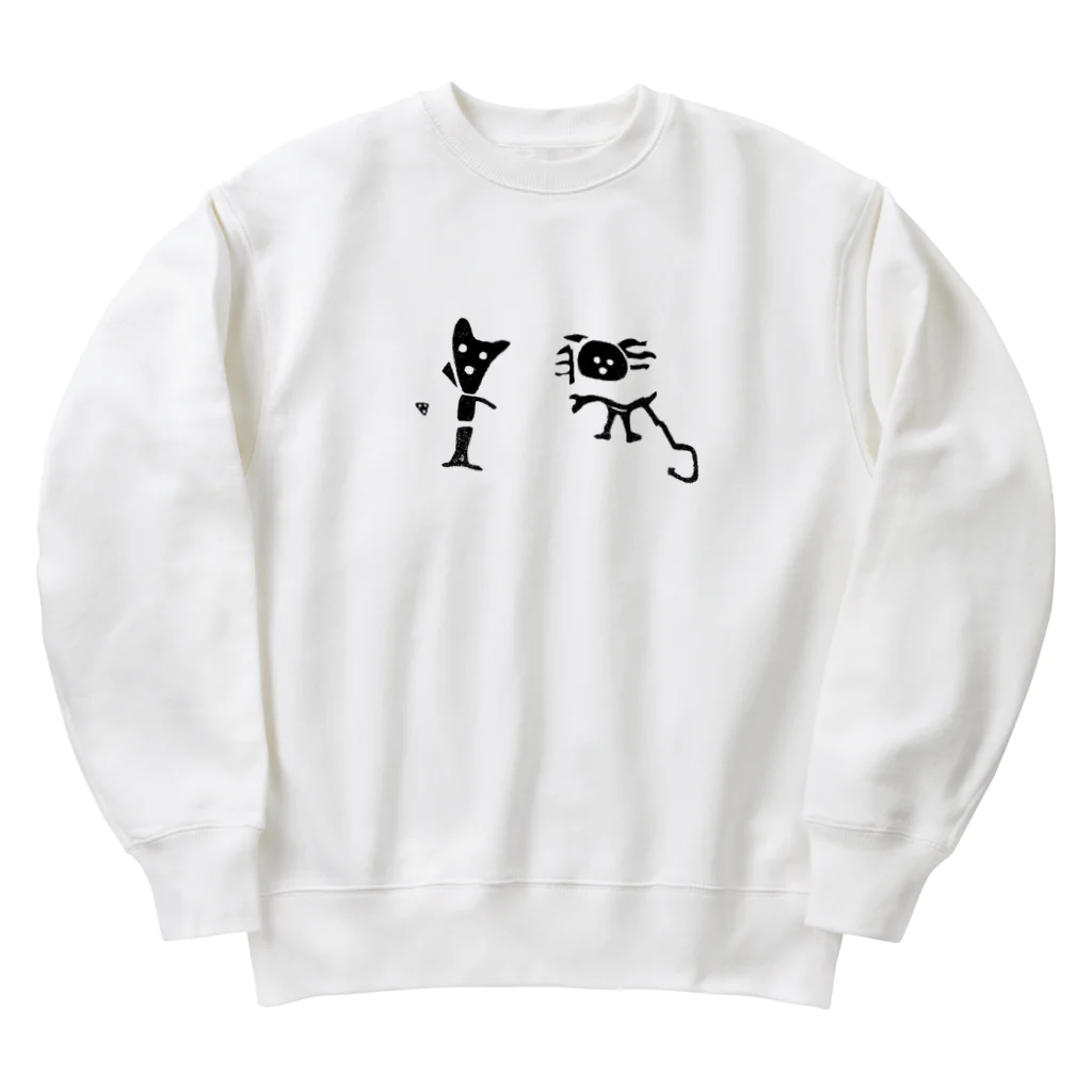 ナスカやさんのナスカの地上絵 Heavyweight Crew Neck Sweatshirt