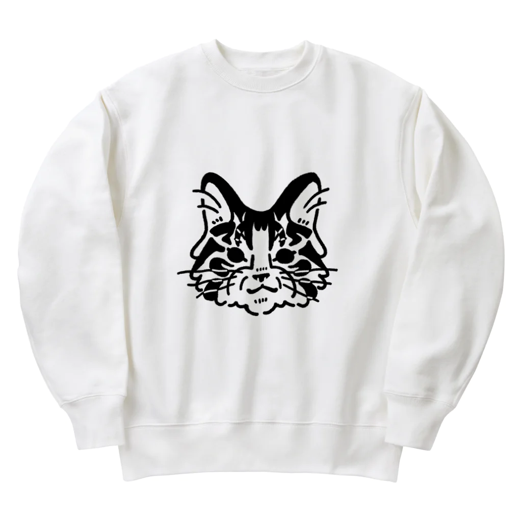 森のおかあさんのおたくのおねこさま（#01） Heavyweight Crew Neck Sweatshirt