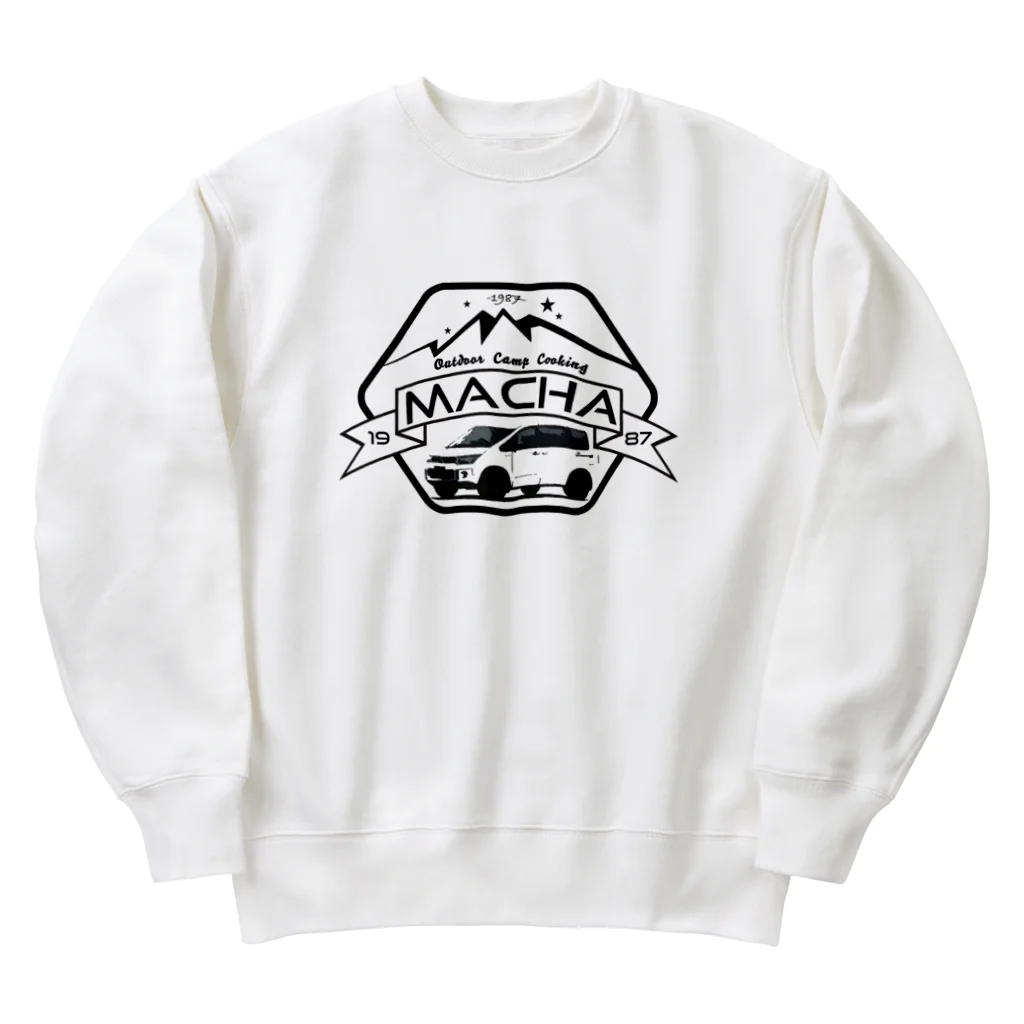 まちゃのキャンプ飯部のまちゃのキャンプ飯部ステッカーのアイテムです Heavyweight Crew Neck Sweatshirt