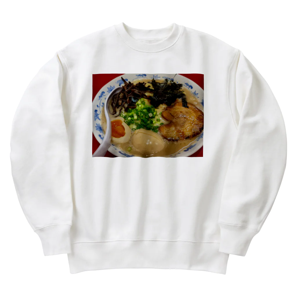 アビちゃん&ショップの豚骨ラーメングッズ Heavyweight Crew Neck Sweatshirt