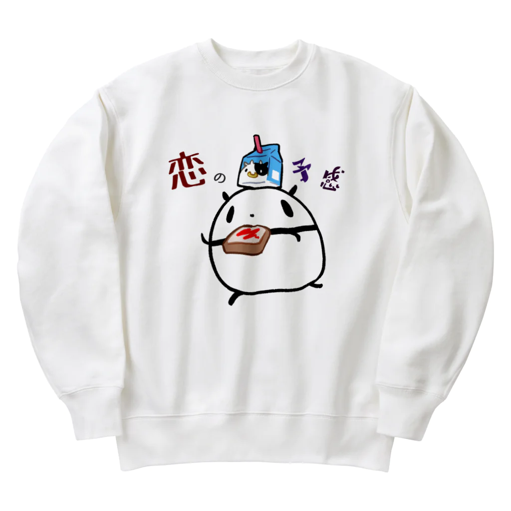 うさやの恋の予感がするパンダ Heavyweight Crew Neck Sweatshirt