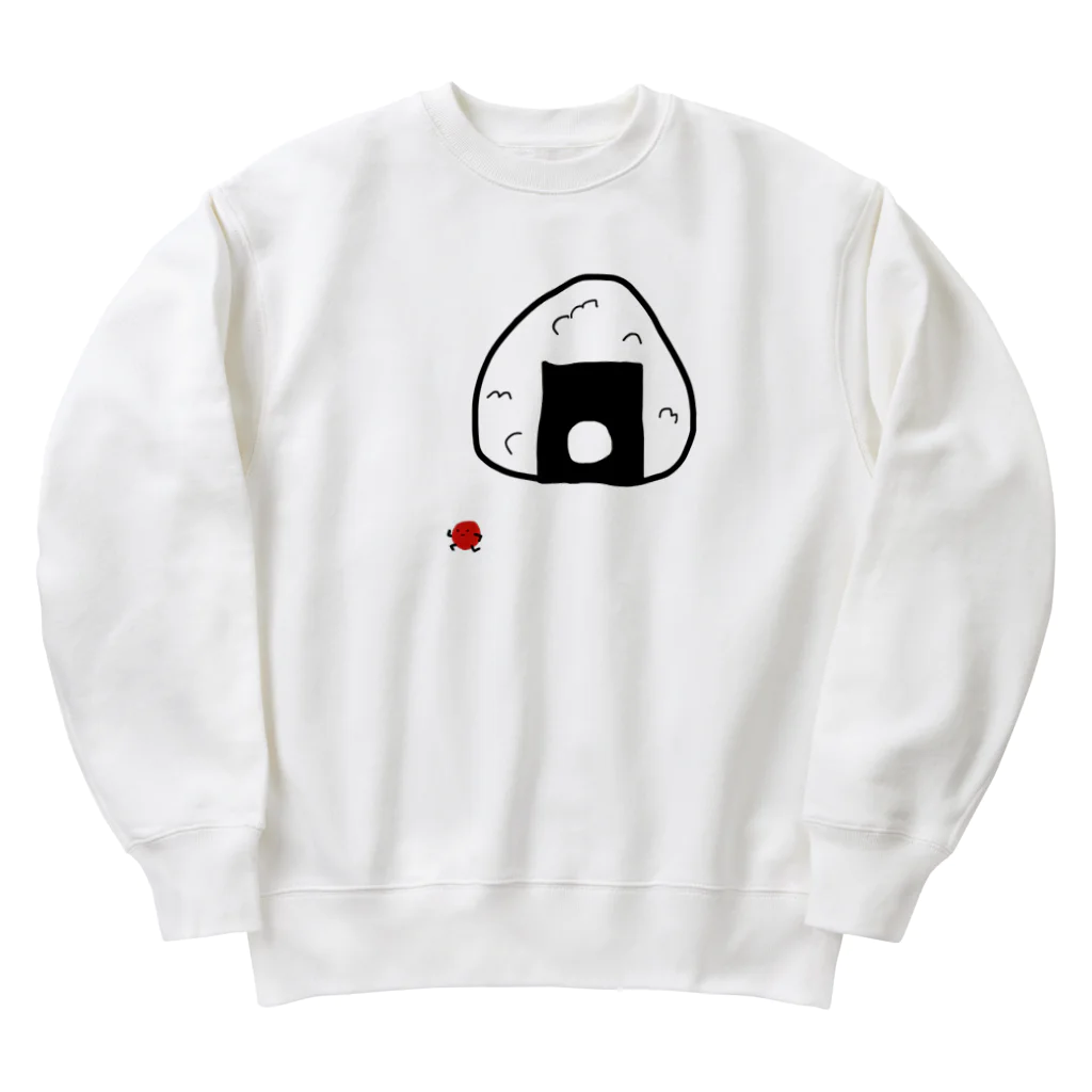 ぷにSHOPの梅干し君脱走 Heavyweight Crew Neck Sweatshirt