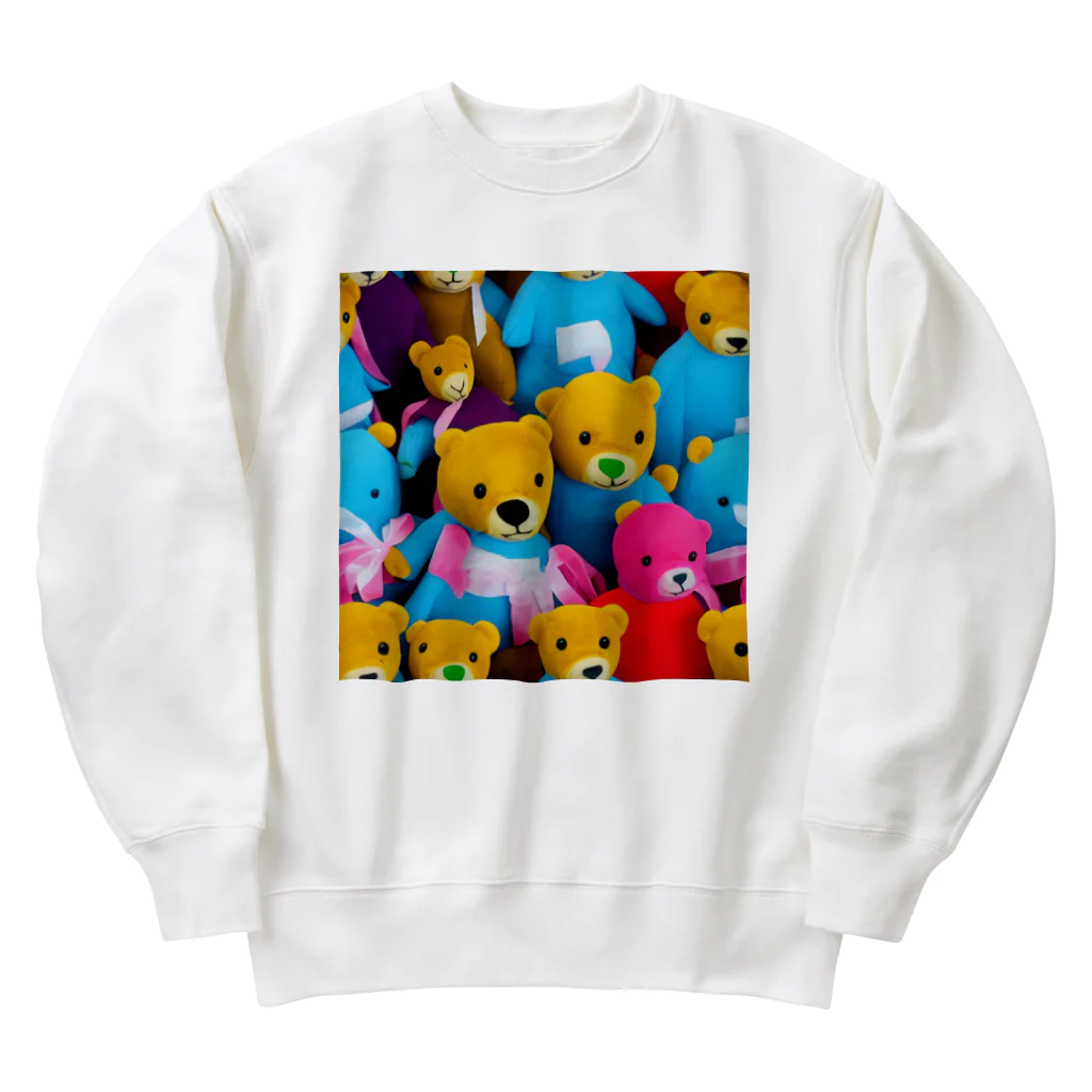 ミラくまのくまさんがたくさん Heavyweight Crew Neck Sweatshirt