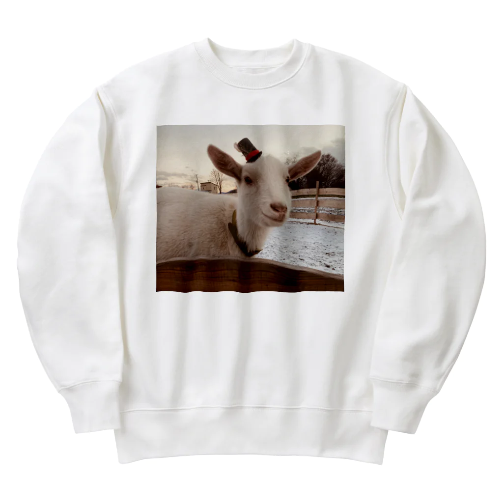 小淵沢ちゃんと農場　by ティカトウのシルクハットルー Heavyweight Crew Neck Sweatshirt