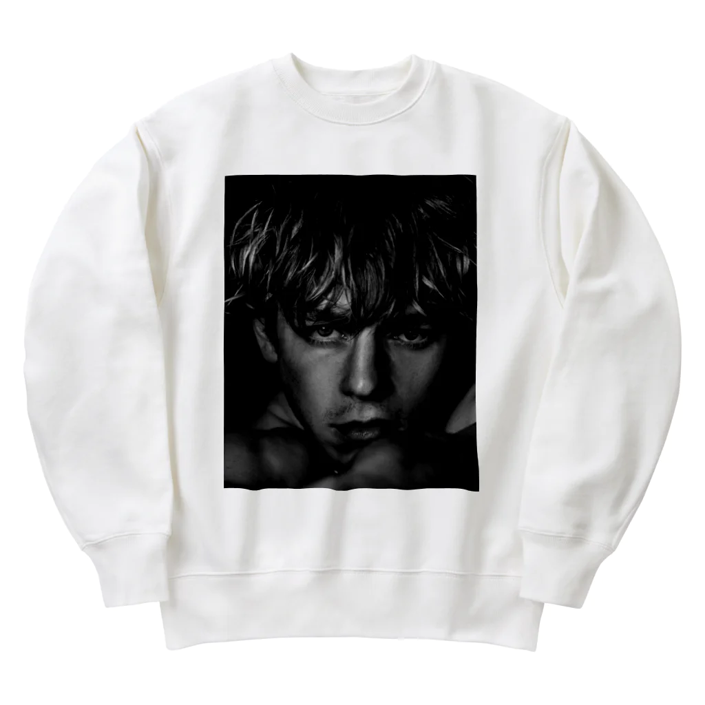 loo10のross lynch american singer Heavyweight Crew Neck Sweatshirt