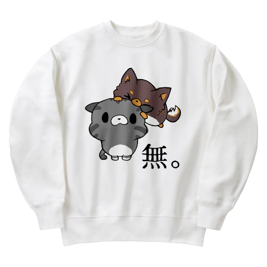 ネコトチワワのサバトラちゃん+チワワちゃん Heavyweight Crew Neck Sweatshirt