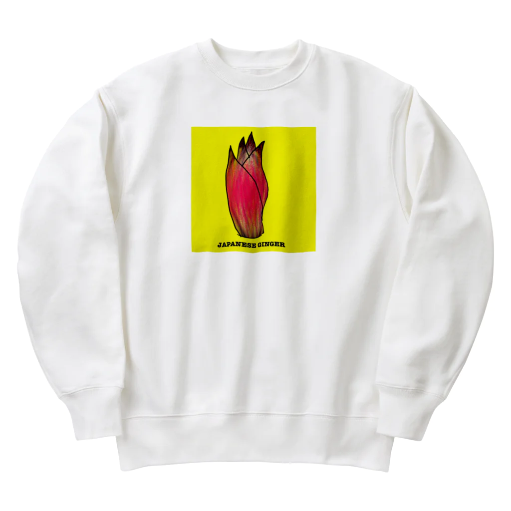 ミョウガのじゃぱにーずじんじゃー Heavyweight Crew Neck Sweatshirt