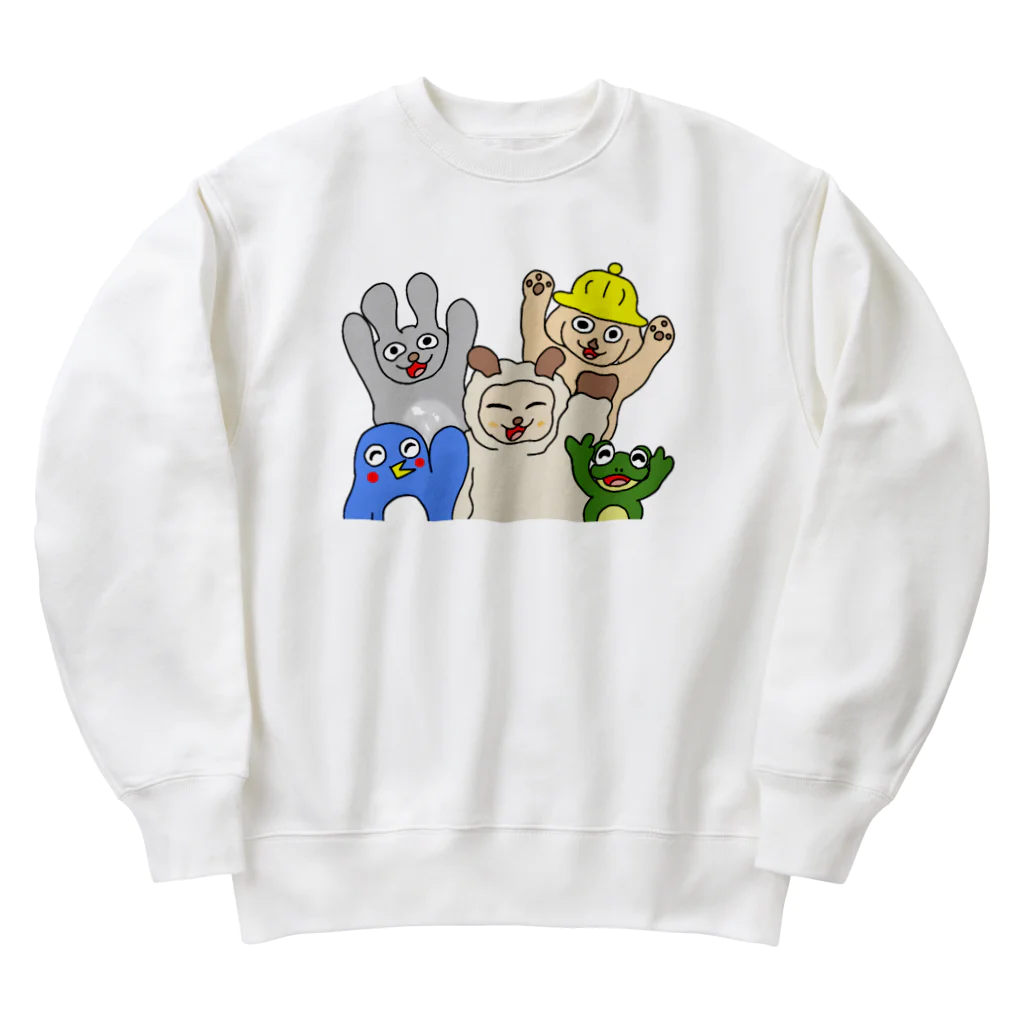 須田ふくろうのお友達大集合！ Heavyweight Crew Neck Sweatshirt