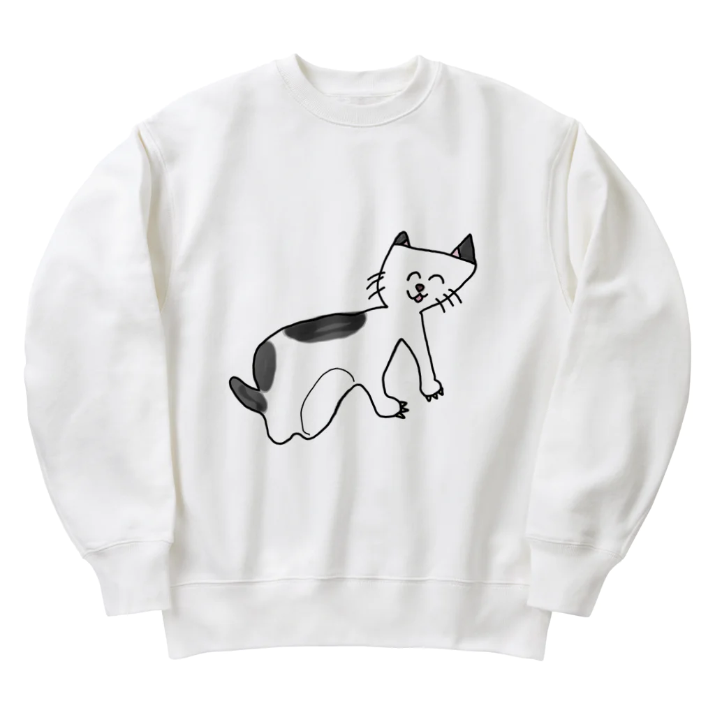 snsnpiのねこのいっちゃん Heavyweight Crew Neck Sweatshirt