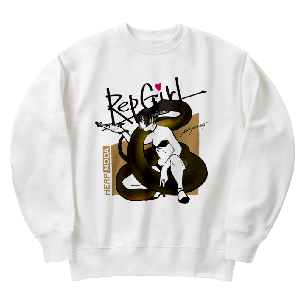 HERP MODA by ヤマモトナオキのRepGirl/アルバーティスパイソン Heavyweight Crew Neck Sweatshirt