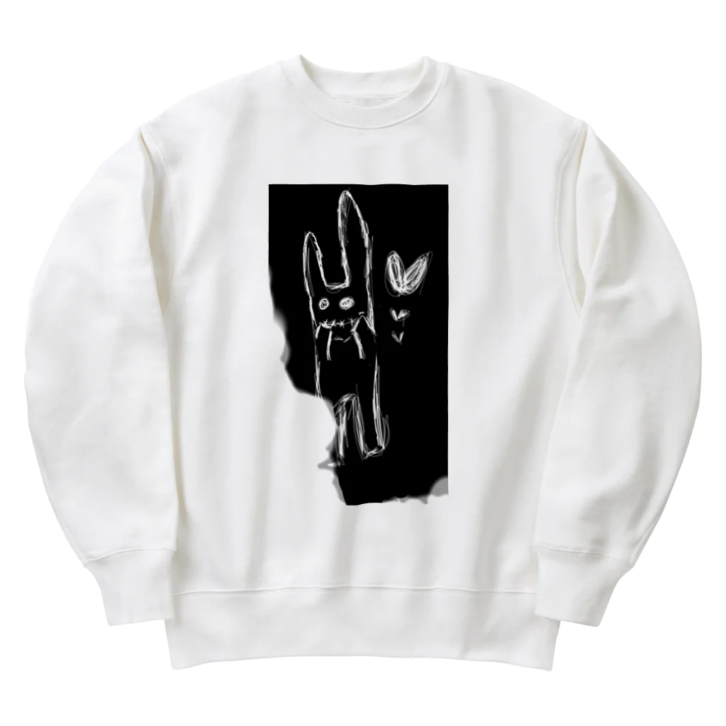 夢先案内人らびっとくんのらぶらびっとくん Heavyweight Crew Neck Sweatshirt