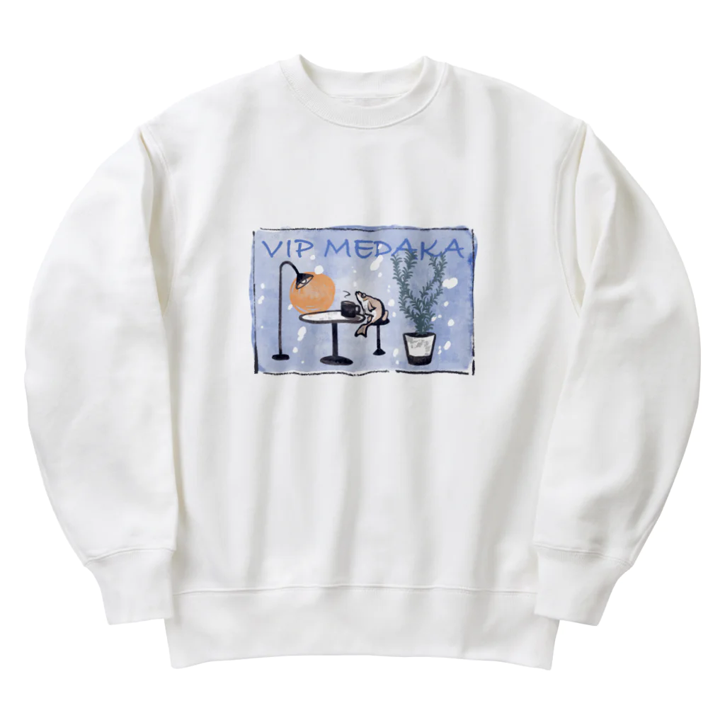 白餡のVIP MEDAKA Heavyweight Crew Neck Sweatshirt