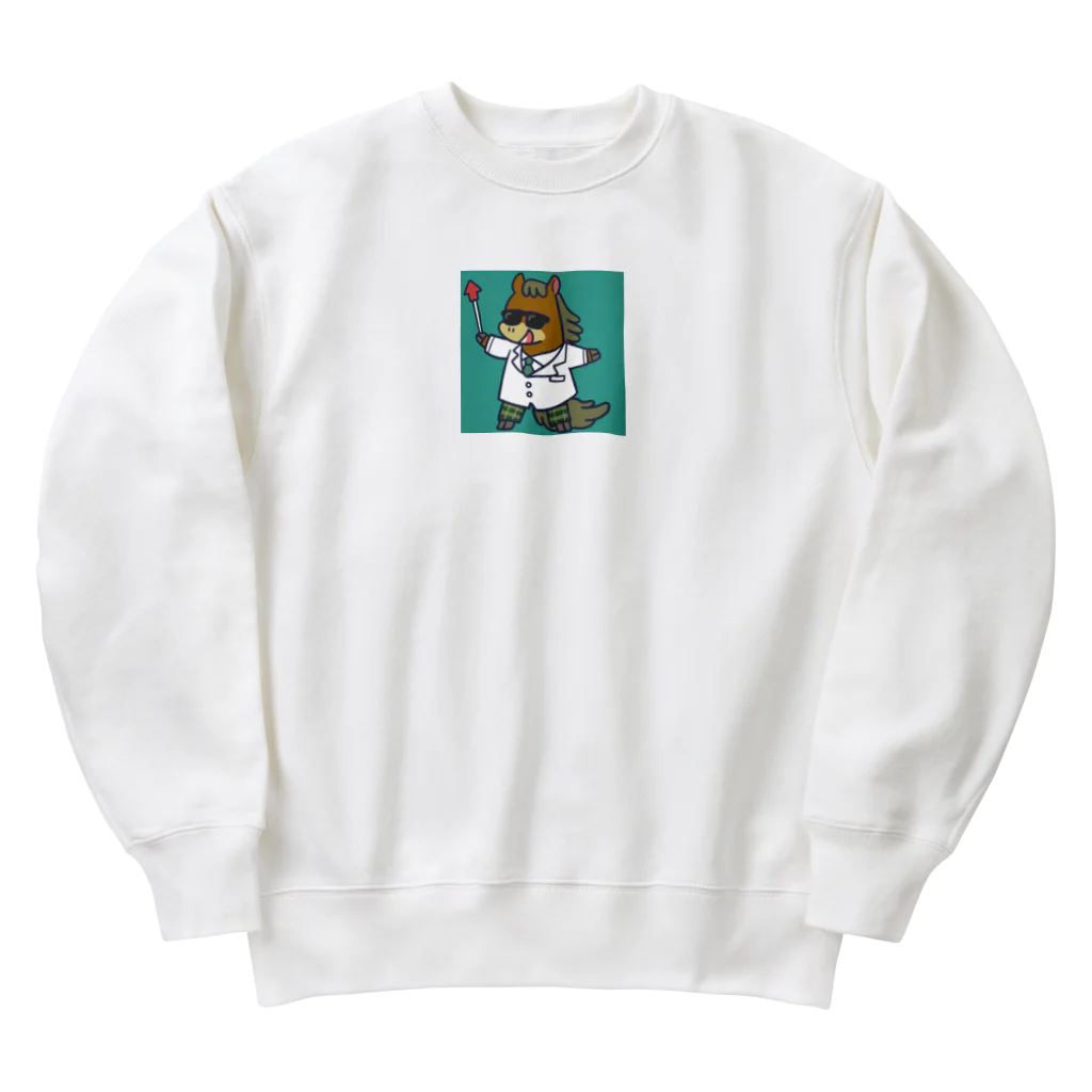 コスパ最強競馬研究所のコスパ最強競馬研究所@えんちゃん博士 Heavyweight Crew Neck Sweatshirt