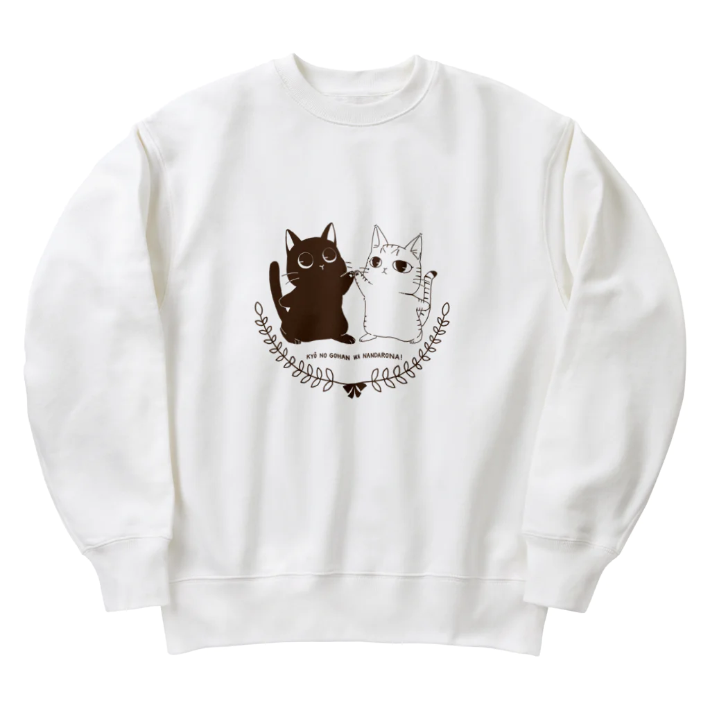 ji_coのクロネコとキジトラ Heavyweight Crew Neck Sweatshirt