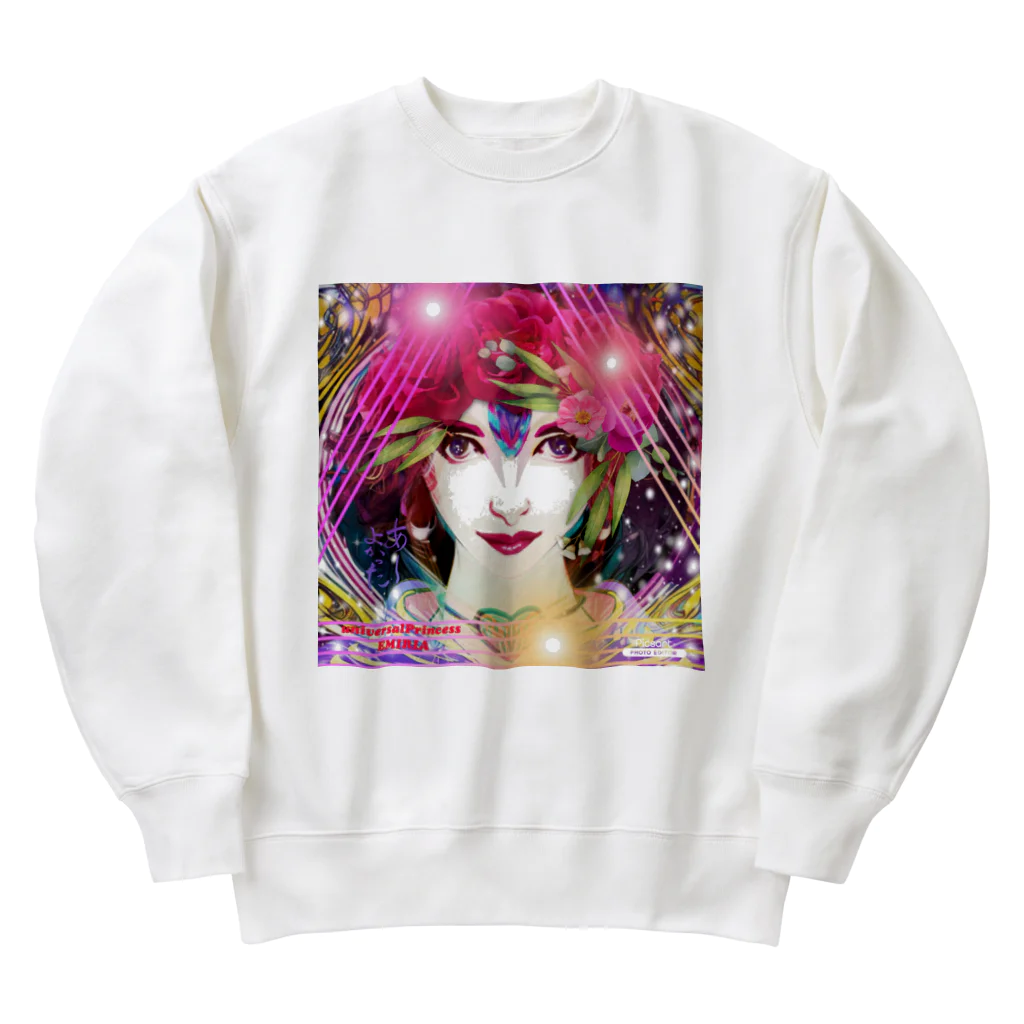 💖宇宙整体♪🌈♪こころからだチャンネル♪💖のuniversalPrincess エミリア　あーよかった Heavyweight Crew Neck Sweatshirt