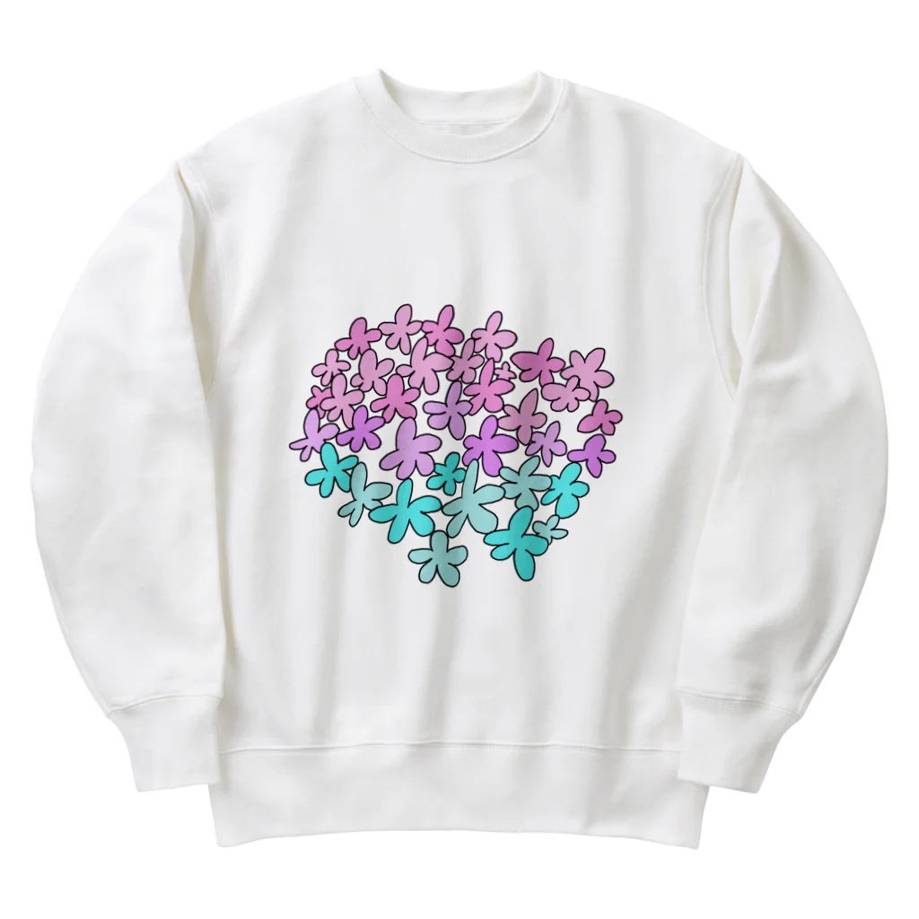 差替洋装店の長女さんの花畑 Heavyweight Crew Neck Sweatshirt