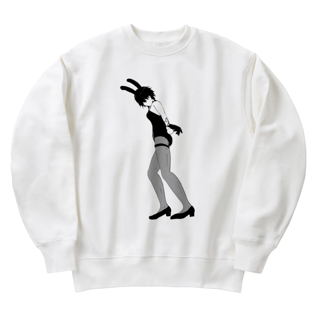 富羽彩絵の兎年　バニー網タイツ　ストッキング脚足フェチ　sm　Fishnet tights Heavyweight Crew Neck Sweatshirt