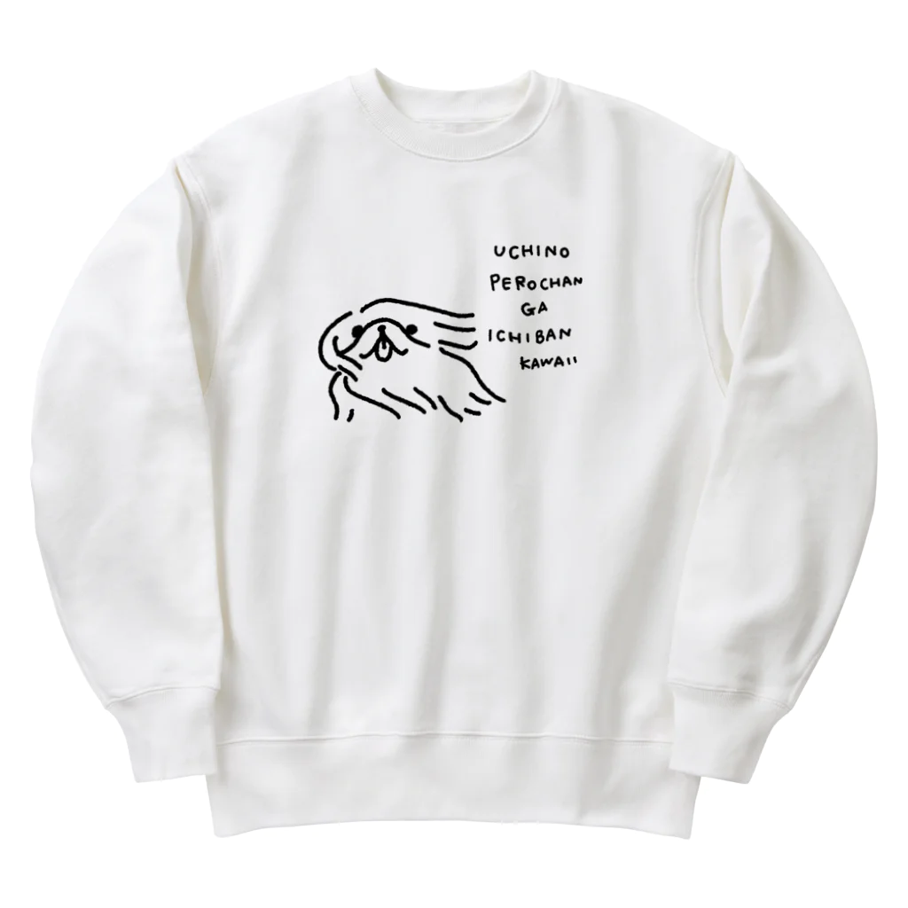 TOMOS-dogのかぜになびく犬 Heavyweight Crew Neck Sweatshirt