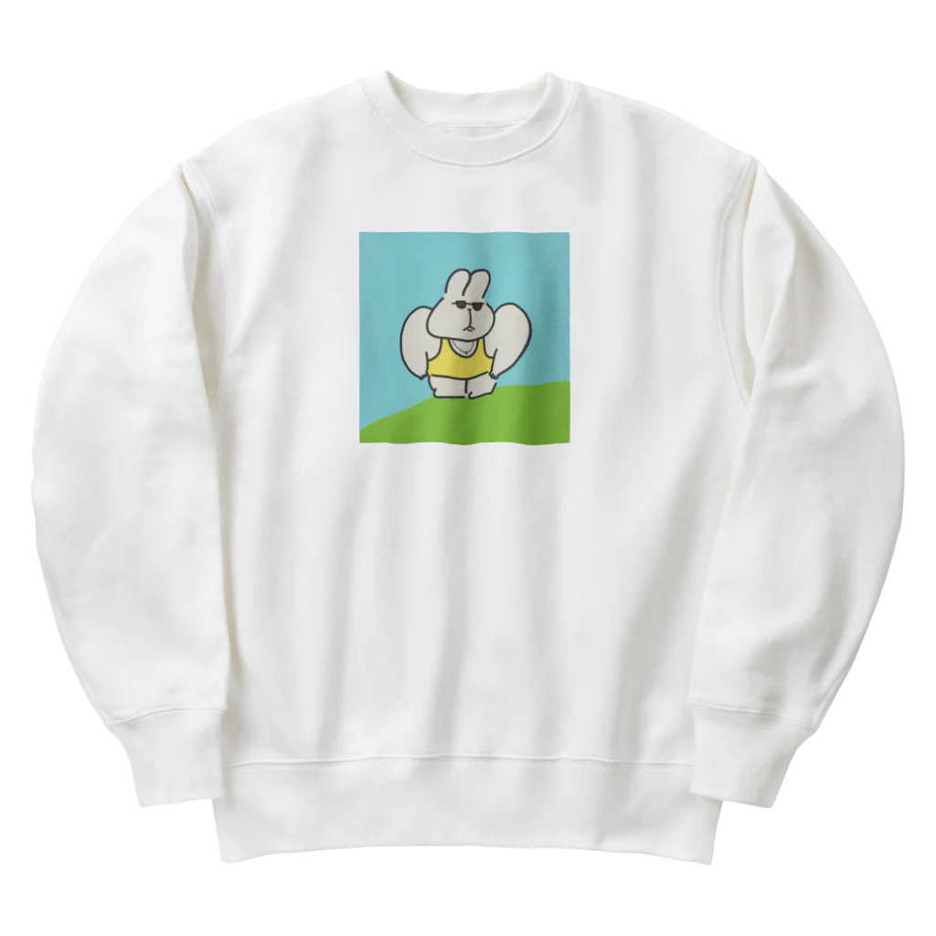 ひふみのいかり肩うさぎ（喜平ネックレス） Heavyweight Crew Neck Sweatshirt