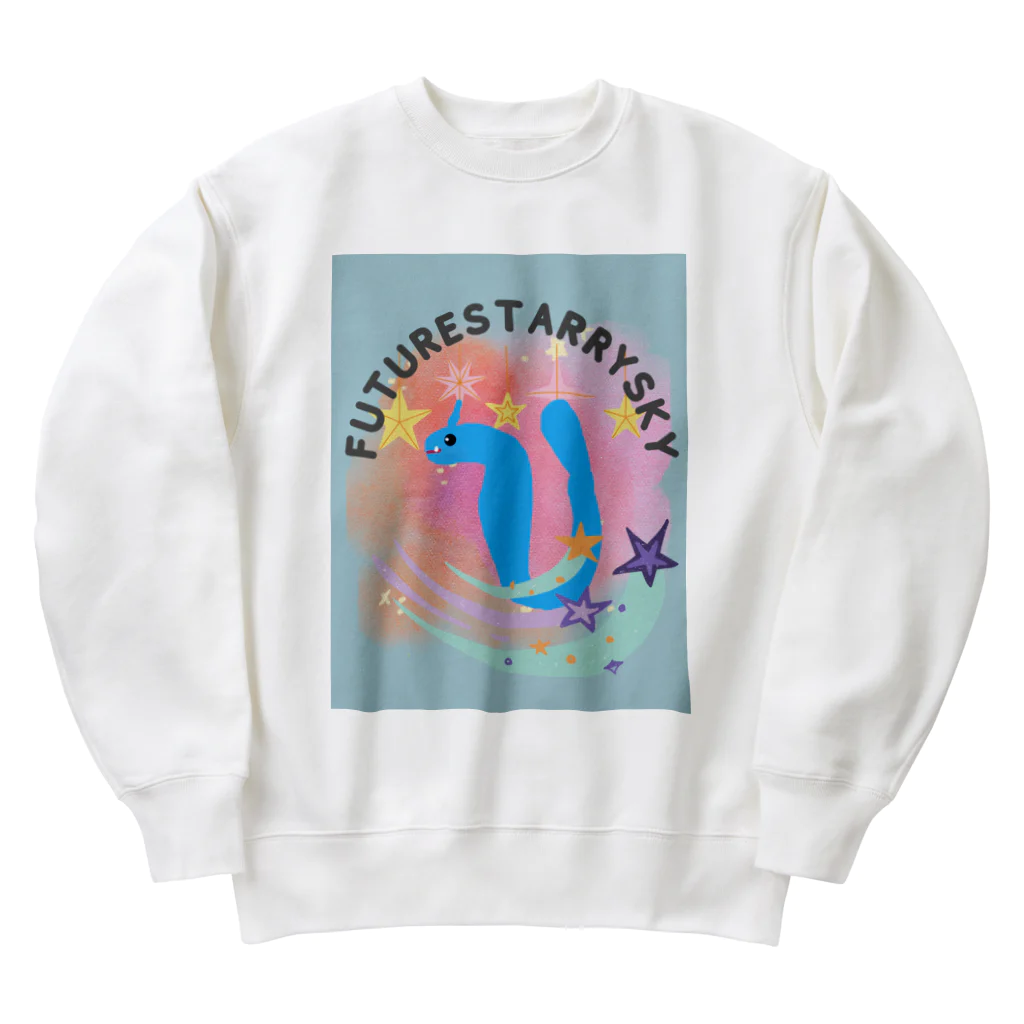 Future Starry Skyの青いドラゴン🐉 Heavyweight Crew Neck Sweatshirt