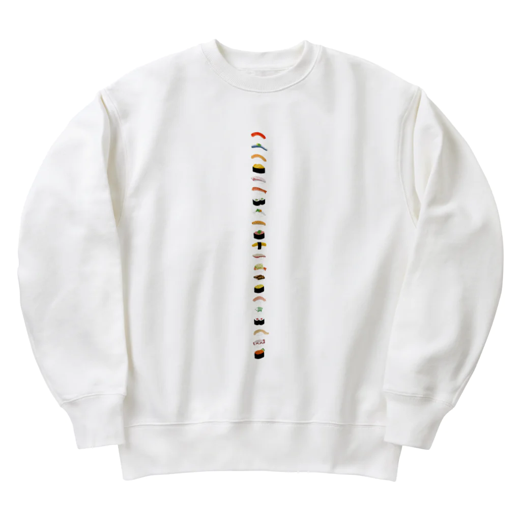 しば犬まる子とぽちのみせのYOKUMITARA SUSHI LINE Heavyweight Crew Neck Sweatshirt