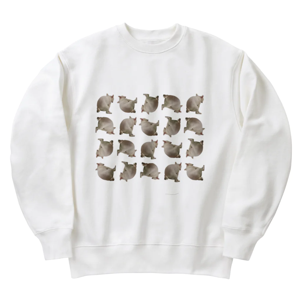 フレンチブルドッグうぱのいきむフレブルmix(リアル) Heavyweight Crew Neck Sweatshirt