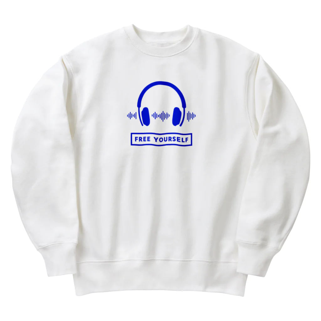 香庭くゆるのヘッドホン/音楽/MUSIC Heavyweight Crew Neck Sweatshirt