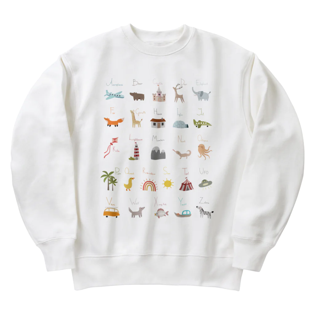 szloのアルファベット表 Heavyweight Crew Neck Sweatshirt