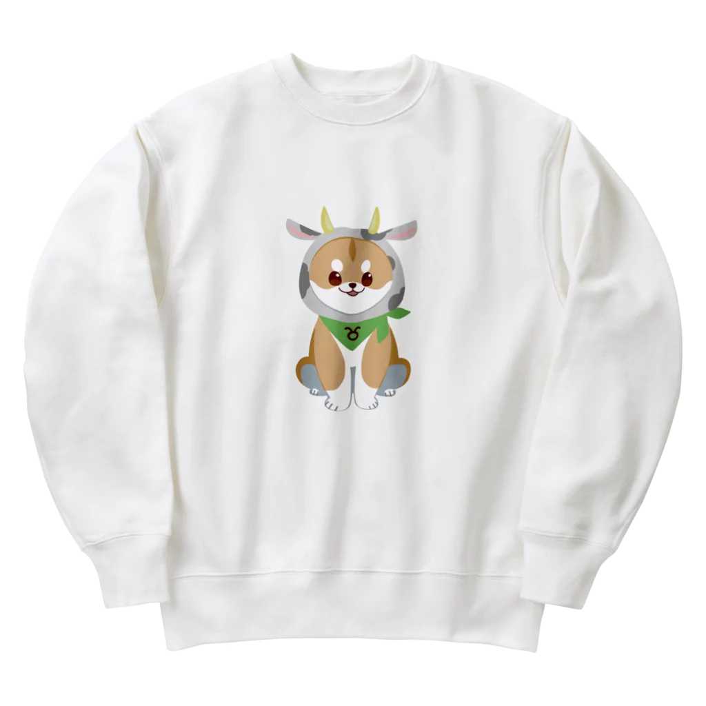 akihitoshiba21の牡牛座の柴 Heavyweight Crew Neck Sweatshirt