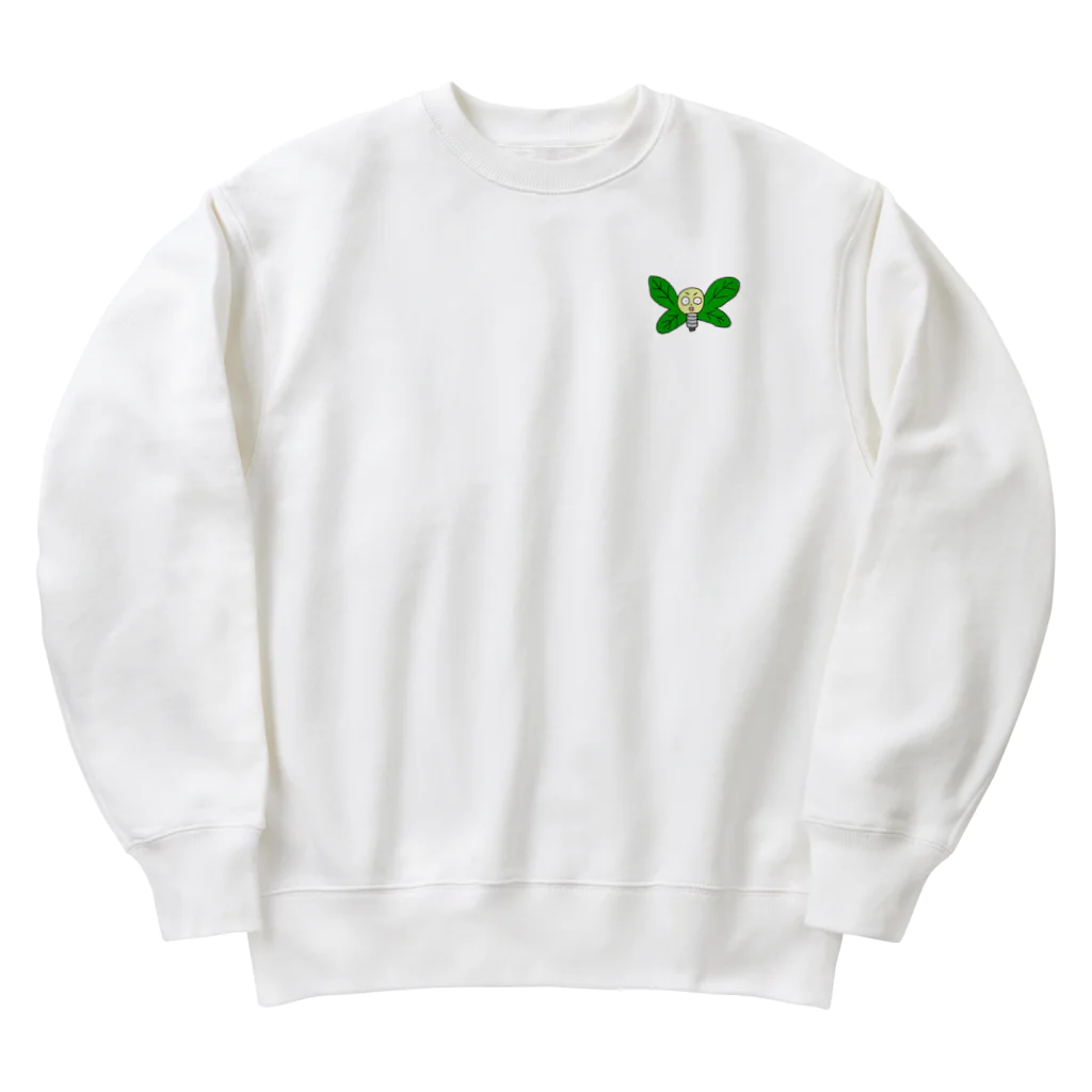 しめじの電球ちょうちょ Heavyweight Crew Neck Sweatshirt