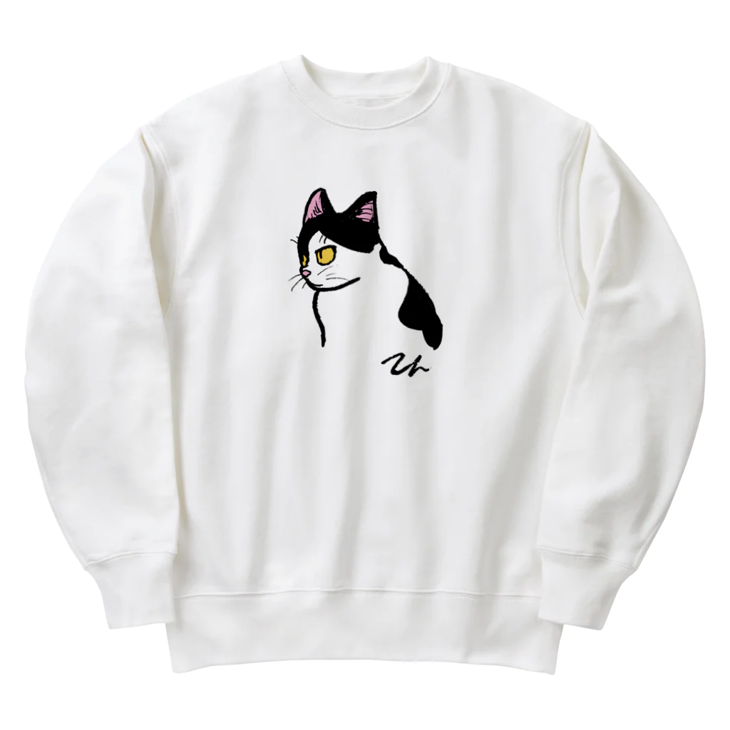 toru_utsunomiyaの猫のテン Heavyweight Crew Neck Sweatshirt