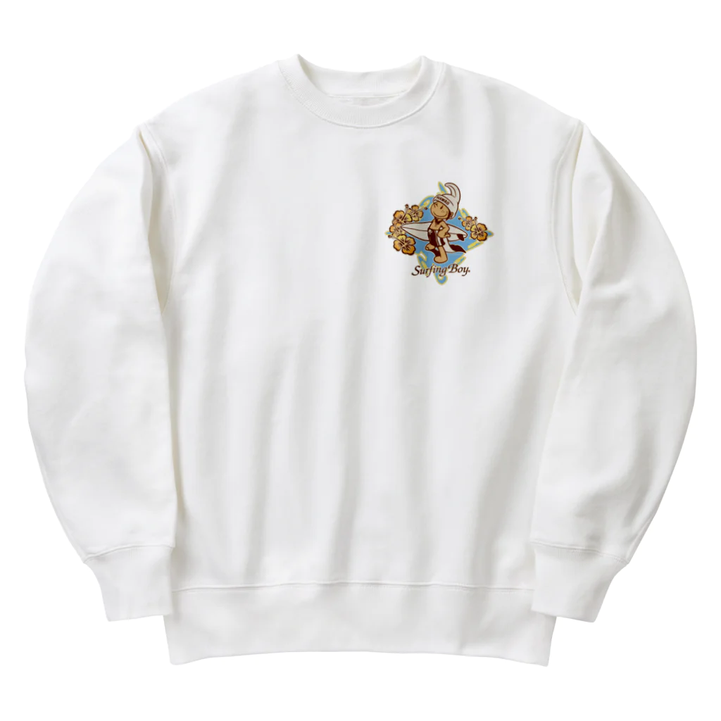 Surfing Boy Shopの日焼けサーフィンボーイくん Heavyweight Crew Neck Sweatshirt