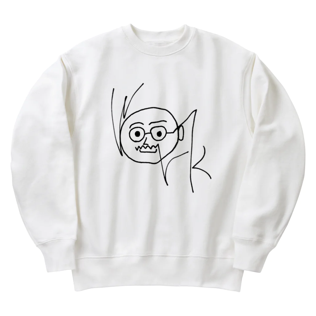 ItoPic-SHOPのはたらくおっさん。 Heavyweight Crew Neck Sweatshirt