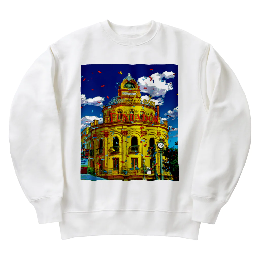 GALLERY misutawoのスペイン ヘレス・デ・ラ・フロンテーラの街角 Heavyweight Crew Neck Sweatshirt