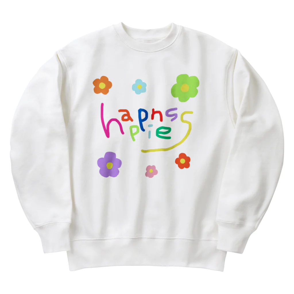 ecrin shopのhappiness お花 ヘビーウェイトスウェット