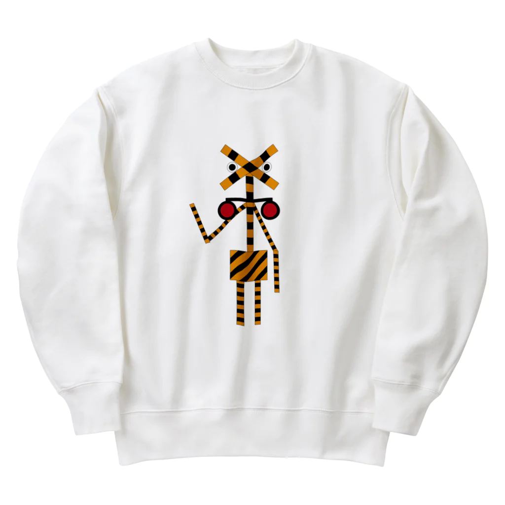 Yourlifeの踏切マン Heavyweight Crew Neck Sweatshirt