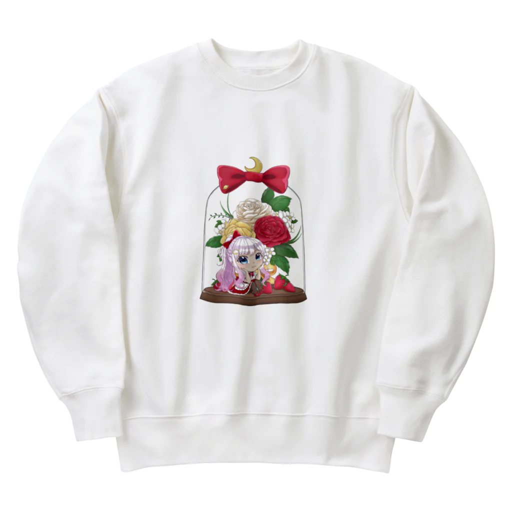 🦛ひぽまるちゃんねる🐨のバラドームミニキャラまるちゃん Heavyweight Crew Neck Sweatshirt