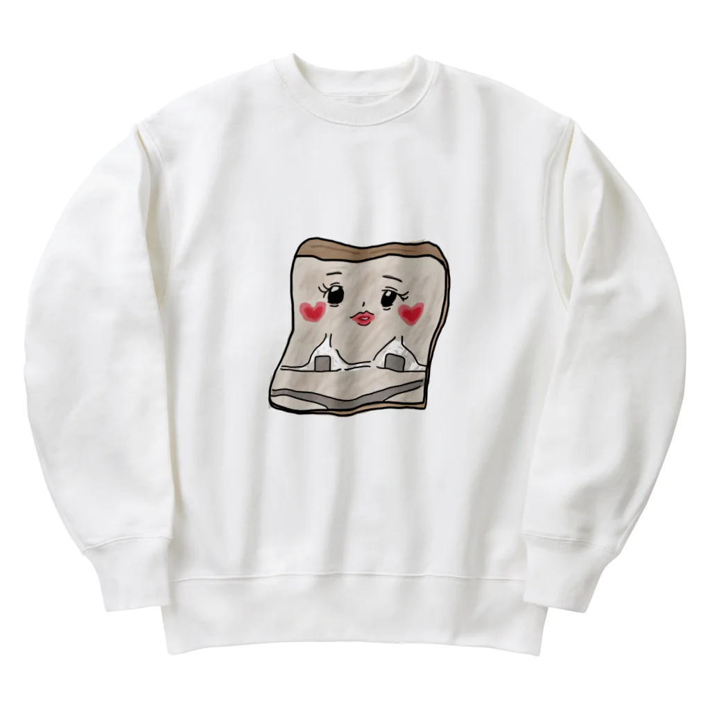 ラクガキ××のおにぎりになりたかった Heavyweight Crew Neck Sweatshirt