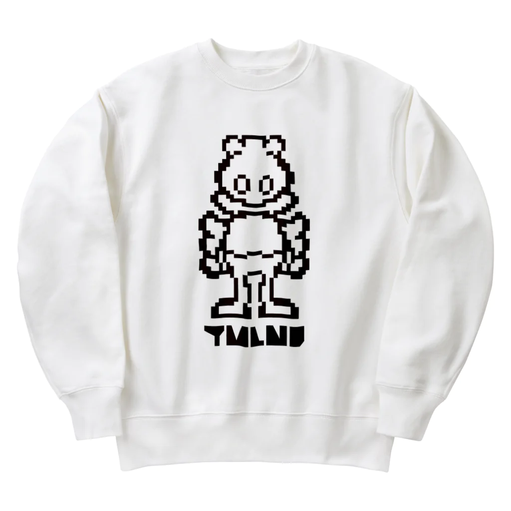 アキキムラの家で着たい！！！トゥモローランド / TMLND ドット絵ブラック Heavyweight Crew Neck Sweatshirt