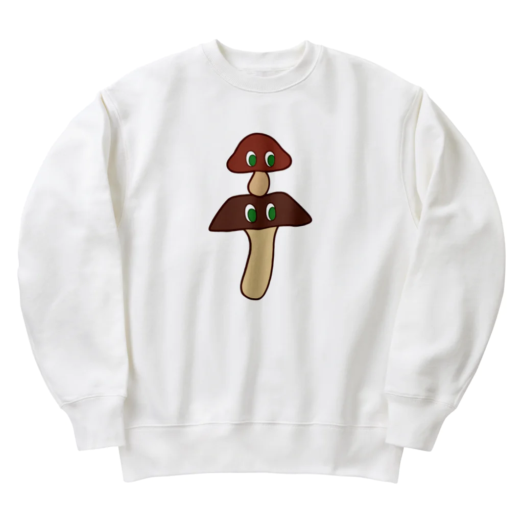 レタ(LETA)のゆかいなシイタケ・ヒラタケタワー Heavyweight Crew Neck Sweatshirt