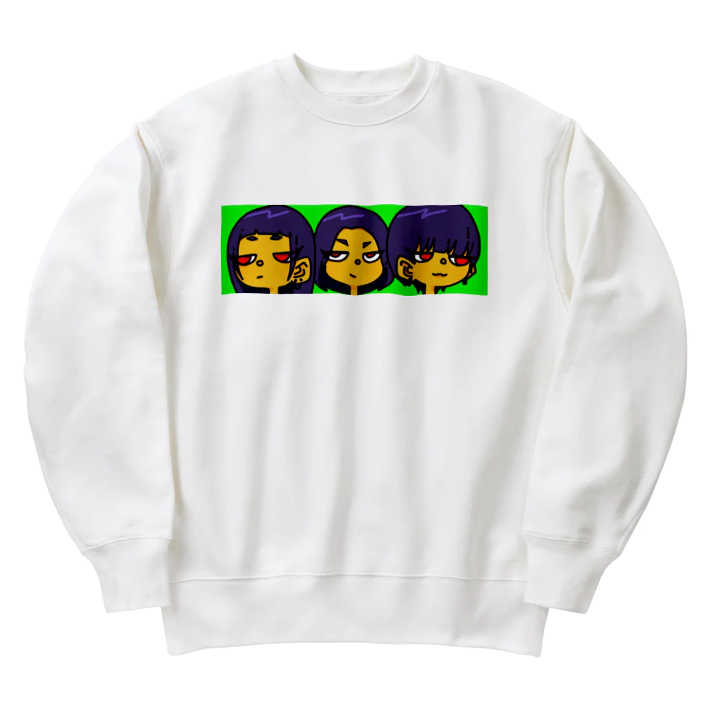 キカンシのデフォルメキカンシ Heavyweight Crew Neck Sweatshirt