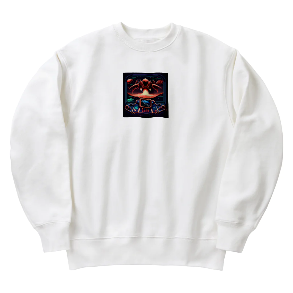 RETRO GAME CENTERのSHOOTING GAMEⅡ Heavyweight Crew Neck Sweatshirt