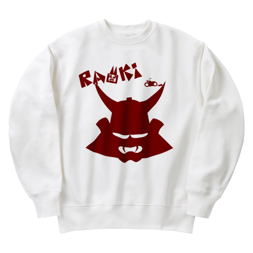 RAMUKiのRAMUKi兜（darkred） Heavyweight Crew Neck Sweatshirt