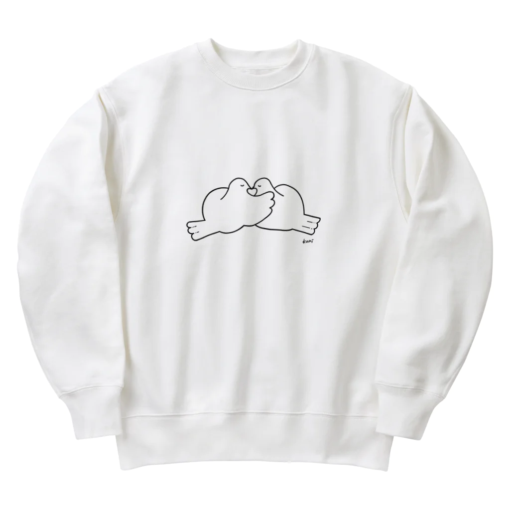 konitanasa_drawのはとたち Heavyweight Crew Neck Sweatshirt