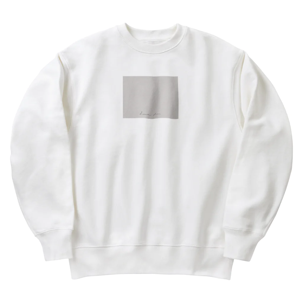 rilybiiのWhite Dusty Pink × Logo Message Heavyweight Crew Neck Sweatshirt