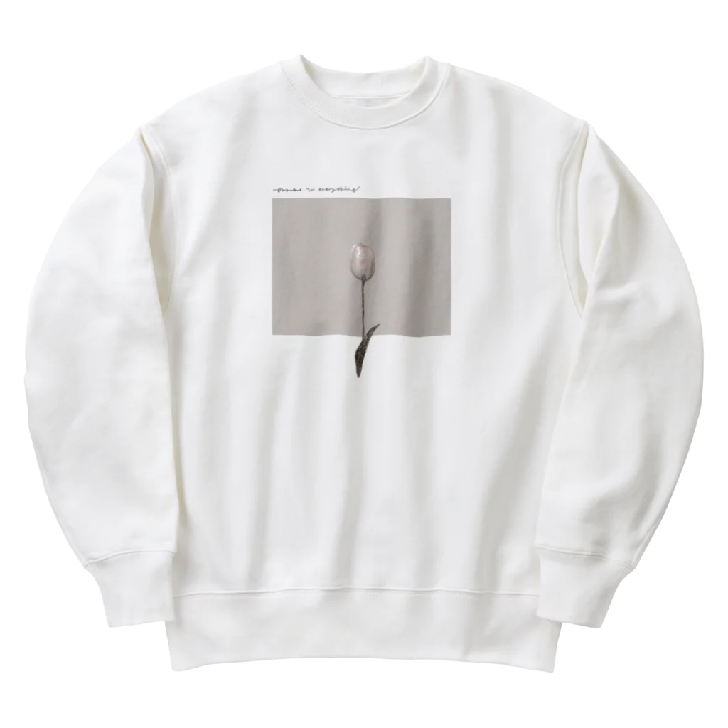 rilybiiのSAKURA milk tea* chocolate Heavyweight Crew Neck Sweatshirt